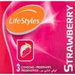 Lifestyle S Premium Flavoured Condoms Strawberry 3 Condoms