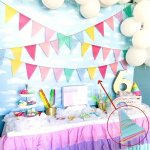Colorful Jute Linen Banner - 3.96METER Festive Pennant Flags For Birthday Wedding Christmas & More - Versatile Home Decor Hangin