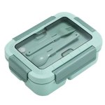 Divided Microwave Lunch Box With Secure Lid