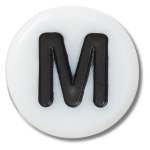 Tiny Friendship Letter M Jibbitz - Multi Osfa
