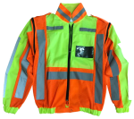 Pioneermetro Reflective Jacket Detachable Sleeve - Lime orange 4X-LARGE