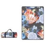 Water Resistant Picnic Blanket 148X200CM Foldable Beach Mat - Floral Protea