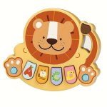 Suitable For 18-MONTH-OLD Babies Montessori Early Education Educational Cartoon Lion Early Education Music Piano Toy Gift For Ne