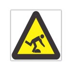 Beware Tripping Hazard Safety Sign WW33
