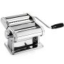Stainless Steel Pasta Maker Machine - Homemade Pasta Noodle Machine With Adjustable Pasta Roller Pasta Cutter Hand Crank