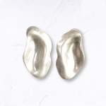 Wavy Matt Earrings - Silver Free