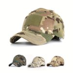 Hook And Loop Fastener Pattern Outdoor Camouflage Baseball Cap For Men And Women Ideal Choice For Gifts