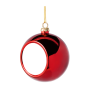 8CM Plastic Christmas Ball / Bauble Ornament Red
