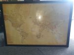 Map Of The World Framed In A Very Good Condition R350