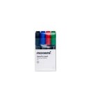 Monami Sigmaflo 121 Chisel Tip Water-based Marker Set Box Of 4