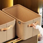 Versatile Storage Basket With Thick Steel Frame - Perfect For Office Dorms & Home Organization - Ideal For Clothes Pants & More