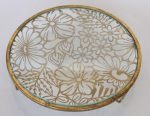 Round Metal & Glass Tray – 5X30CM