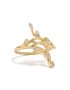 Goldair Gold Plated Cubic Zirconia Dainty Floral Vine Ring - M/l