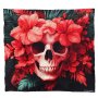 Skull Orchids Halloween Light Weight Fleece Blanket By Wikus Schalkwyk