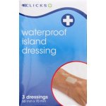 Clicks Waterproof Island Dressing 60MM X 70MM 3 Pack