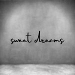 Sweet Dreams - L 450MM Matt Black Font 3