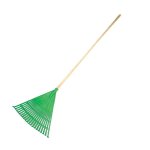 Academy Plastic Leaf Rake Wooden Handle