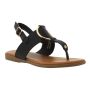 Footwork Roma Black Thong Sandal