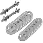 Cast Iron Tri-grip Dumbbell Set 27.5KG - Spinlock Star Collars