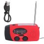 Abs Solar Energy Emergency Hand Crank Radio Support Fm/am Flashlight