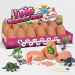 12PC Junior Dig Kit - Pink Dino Eggs