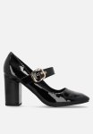 Madison Banks Block Heel - Black