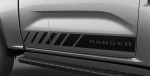 Next Gen Ford Ranger Super Cab Matte Black Door Speed Stripes For