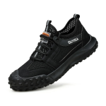 Guyisa Steel Toe Safety Shoes - Lightweight Slip-resistant Work Shoes - UK9.5
