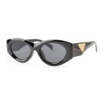 Black Cateye Smoke Sunglasses