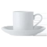 White Basics Straight Demi Cup And Saucer 100ML