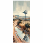 Tear Resistant Door Print Karoo Aqua Windpomp
