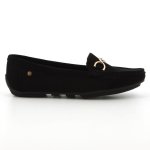 Pierre Cardin 12 Moccasin With Metal Trim Loafer - Black - 8