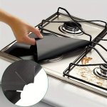 4PCS Heat-resistant Gas Stove Mats - Non-toxic Oil-proof & Easy-clean Kitchen Protectors Gas Stove Top Protectors Stove Burner C