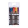 Ohp Permanent Markers Wallet Of 8 M 0.8MM Bullet Tip - Black Red Blue Green Orange Brown Yellow Violet