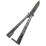 Ballistix Ballistic Butterfly Knife Silver Dragon - 7022