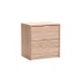 Kappa 2 Drawer Pedestal - Light Oak