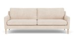 Anna 3 Seater Vega Cream Oak Soap Legs