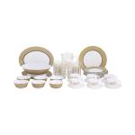 Celebration 46 Piece Dinner Set Gold & White