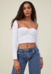Cotton On Summer Set Rib Shrug - White