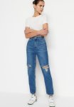 Ripped Mom Skinny Jeans - Blue