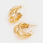 Triple MINI Hoop Huggie Earrings