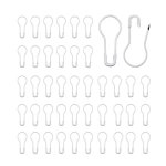 Safety Pin Gourd Bulb Swing Tag Silver 22MM 1000’S