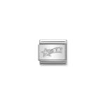 Composable Classic Link White Comet In Silver And Stones