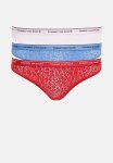 Tommy Hilfiger Plus 3 Pack Bikini Lace - Red blue lavender