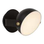 Pickman LED Metal Round Wall Light Black White - White