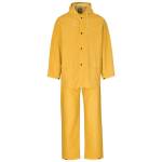 Light Hurricane Rubberised Polyester pvc Rainsuit Yellow