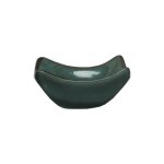 Nova Style Curved Square Soy Dish 7.5 Cm Green