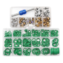 270 Pcs O-ring Seals Kit + 40 Pcs A/c Valve Core Compatible With Universal