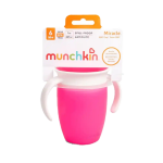 Munchkin Miracle 360 Trainer Cup With Lid 207ML Assorted - Pink