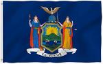Anley Fly Breeze 3X5 Foot New York State Flag - Vivid Color And Fade Proof - Canvas Header And Double Stitched - New Yorker